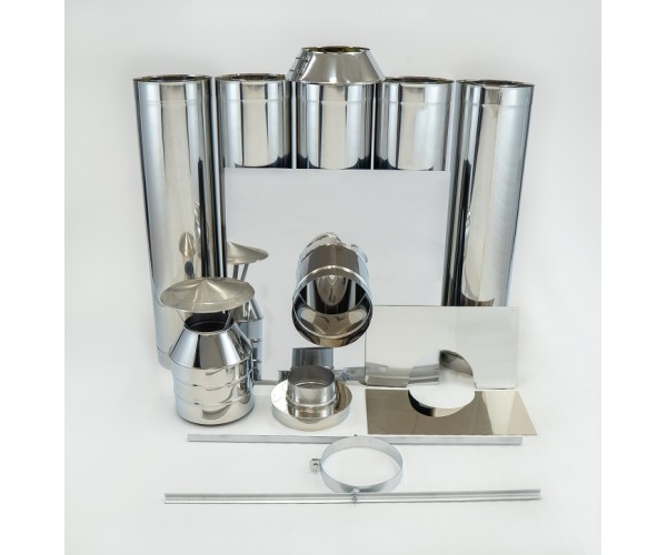 Korstna komplekt 80/180 MM Vertikaalne 5 meetrit